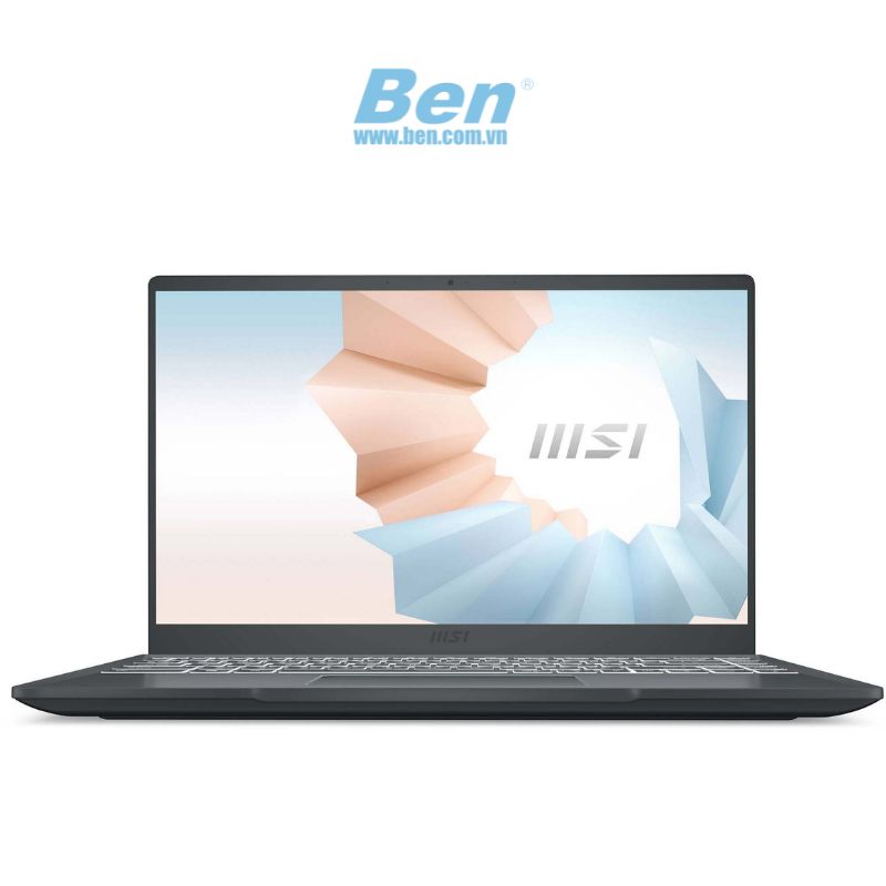Laptop MSI Modern 15 A11MU (678VN)/ Xám/ Intel Core i5-1155G7 (up to 4.5GHz, 8MB)/ RAM 8GB/ 512GB SSD/ 15.6 inch FHD/ Win10H/ 2Yrs