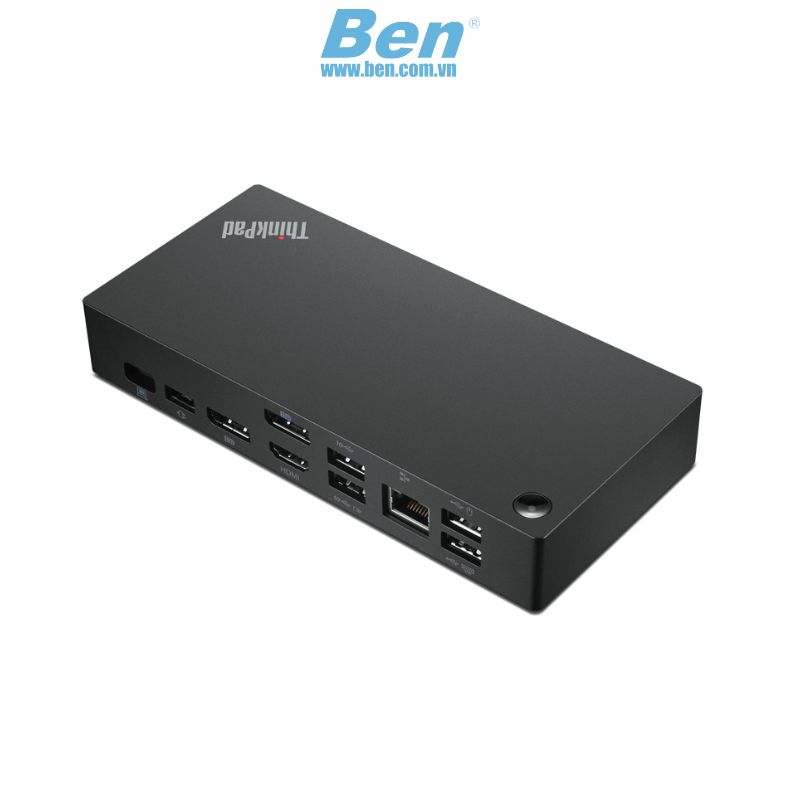 Lenovo ThinkPad Universal USB-C Dock (40AY0090US) 90W (3x USB3.1, 2x USB2.0, LAN 1000, HDMI, 2x Display Port, 1x Combo Audio Jack, 1x USB-C)