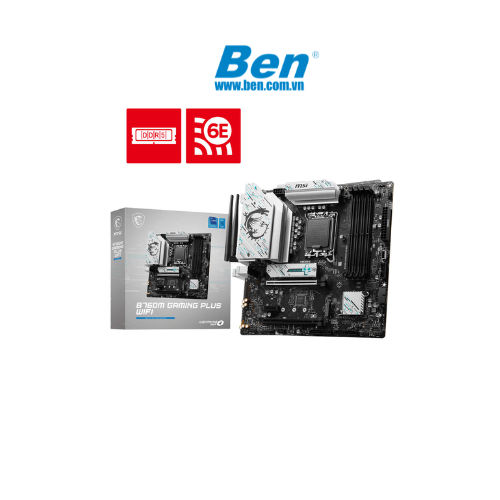 Bo mạch chủ MSI B760M GAMING WIFI (Intel B760/ Socket 1700/ M-ATX/ 2 khe ram/ DDR5/ 2.5 Gigabit LAN)