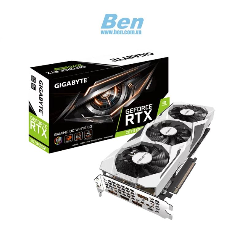 VGA GIGABYTE RTX 2070 SUPER GAMING OC WHITE 8G (GV-N208S GAMINGOC-8GC) 8GB GDDR6