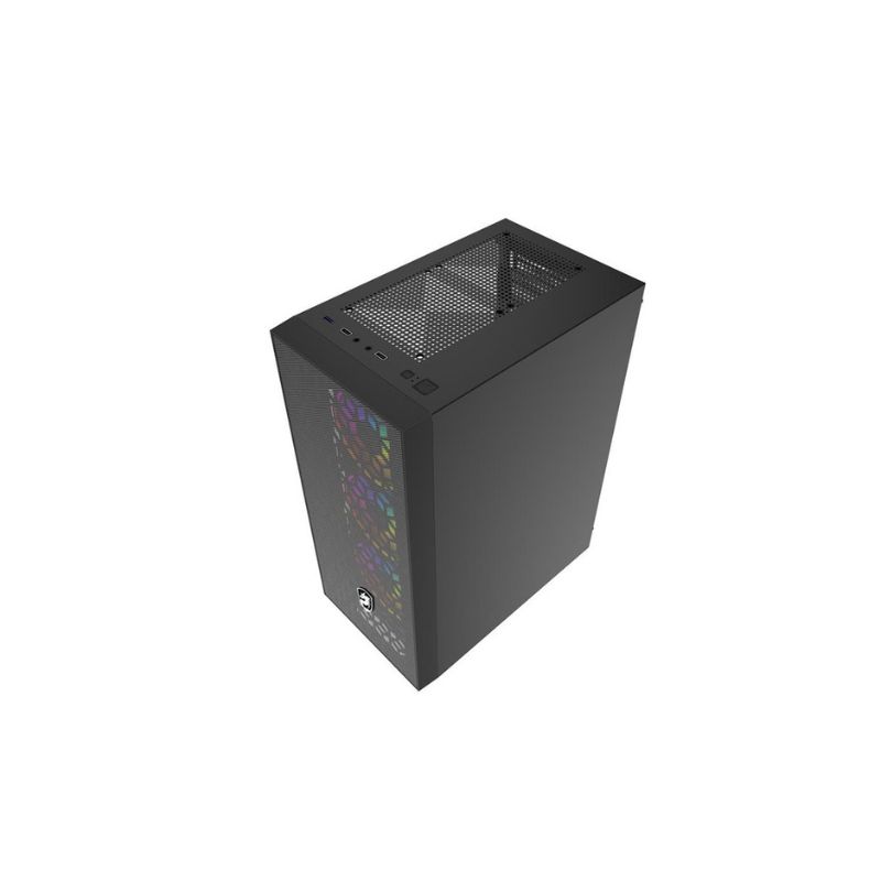 Vỏ case máy tính Vitra PHANTOM A8 RGB Black (Mid Tower/Màu Đen/Kèm sẵn 3 Fan RGB)