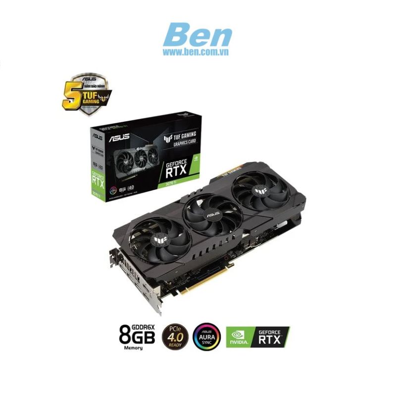 VGA Asus TUF Gaming RTX 3070 Ti (TUF-RTX3070TI-8G-GAMING) 8GB GDDR6X