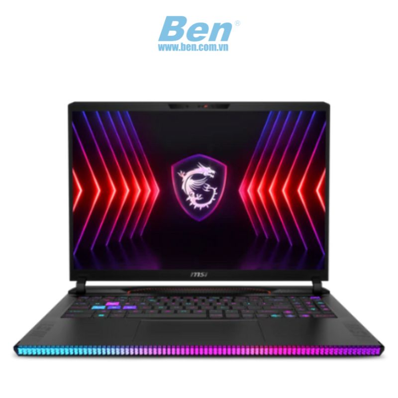 Laptop MSI Raider GE68 HX 14VIG 496VN | Đen | Intel Core i9-14900HX | RAM 32GB | SSD 2TB | NVIDIA GeForce RTX 4090 Graphics | 16 inch QHD+ | Windows 11 Home | 2 Yrs