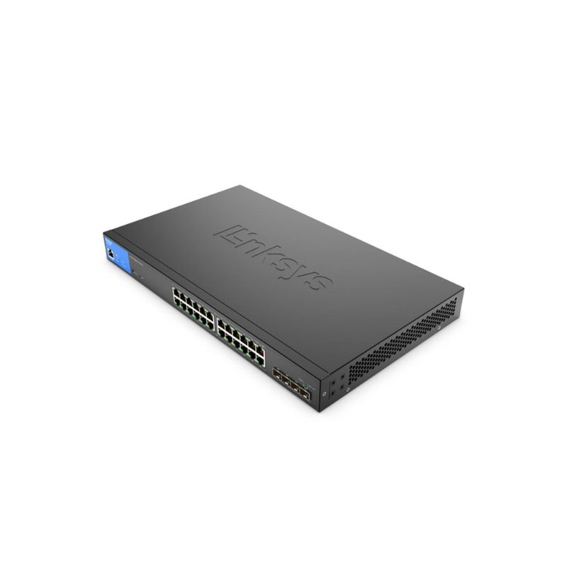 Thiết bị chuyển mạch Linksys 24-Port Managed Gigabit PoE+ Switch with 4 10G SFP+ Uplinks 410W (LGS328MPC-EU)