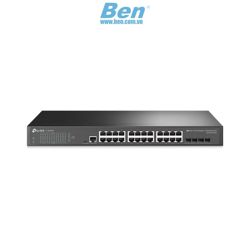 Thiết bị chia mạng TP-Link JetStream 24-Port Gigabit L2+ Managed Switch with 4 SFP Slots TL-SG3428