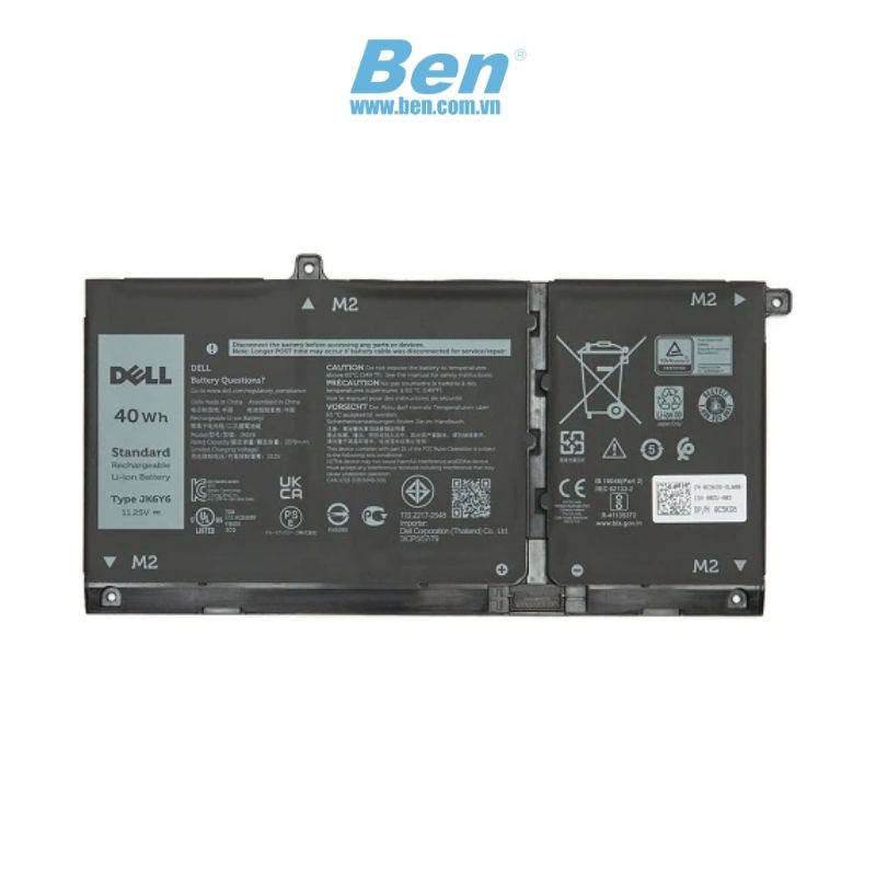 Pin Laptop Dell (P/N: CPA-C5KG6) - BTRY,PRI,40WHR,3C,LITH,SMP dùng cho Laptop Ins 7405/5400 2n1, Ins 14/15 5000, Vos 14/15 5000,  Latitude 14/15 3000, Ins/Vos 13 5300, Latitude 3410/3510, Latitude 3120 (DA)