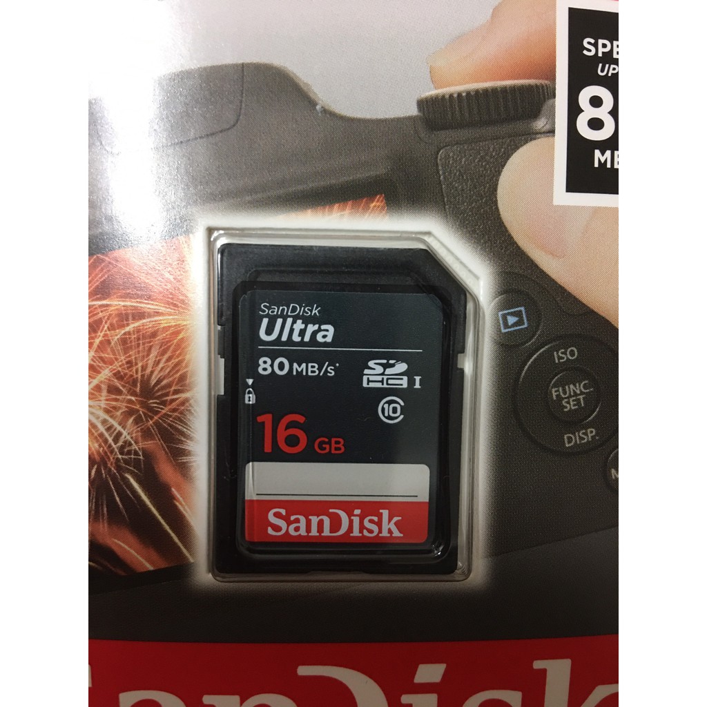 Th? nh? SDHC Sandisk Ultra 80MB/s 16GB