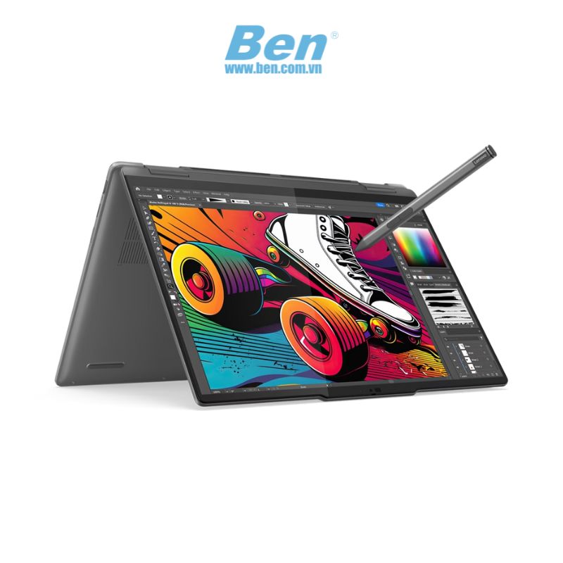 Laptop Lenovo Yoga 7 2in1 14IML9 ( 83DJ001FVN ) | Xám | Intel Core Ultra 7 155H | RAM 16GB | 512GB SSD | Intel Arc Graphics | 14 inch WUXGA | Win 11 | PEN | 2Yrs