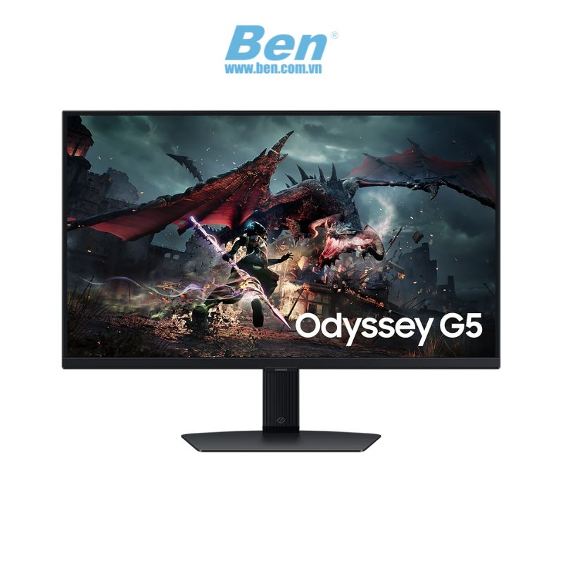 Màn hình máy tính Samsung Odyssey G5 ( LS27DG502EEXXV ) | 27 inch QHD | 180Hz | IPS | 1 ms | DP + HDMI | 2Yrs