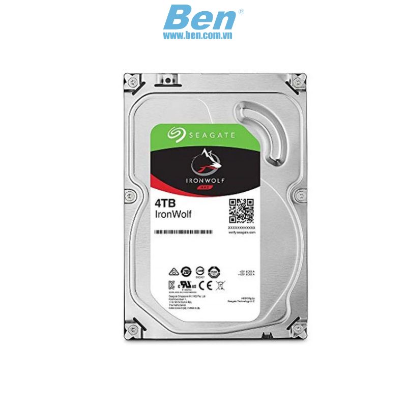 Ổ Cứng Gắn Trong Hdd Seagate Ironwolf 4Tb 5400Rpm/ 256Mb/ Sata3 (St4000Vn006)