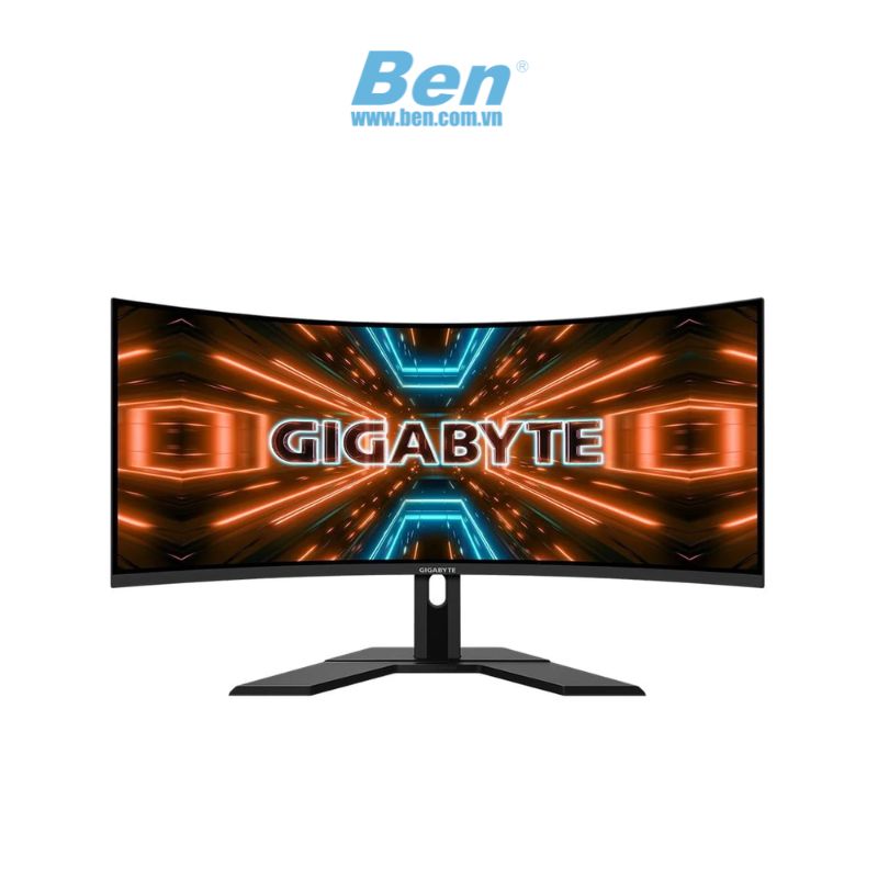 Màn hình máy tính GIGABYTE G34WQC A Gaming (20VM0-G34WQCABI-3EKR) | 34 inch WQHD | VA 1500R | 144Hz | HDMI+DP | 3Yrs