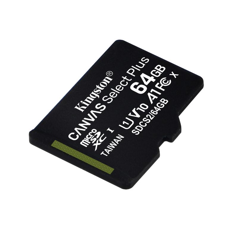 Thẻ nhớ Kingston 64GB micSDXC Canvas Select Plus 100R A1 C10 Card + ADP (SDCS2/64GBSP)