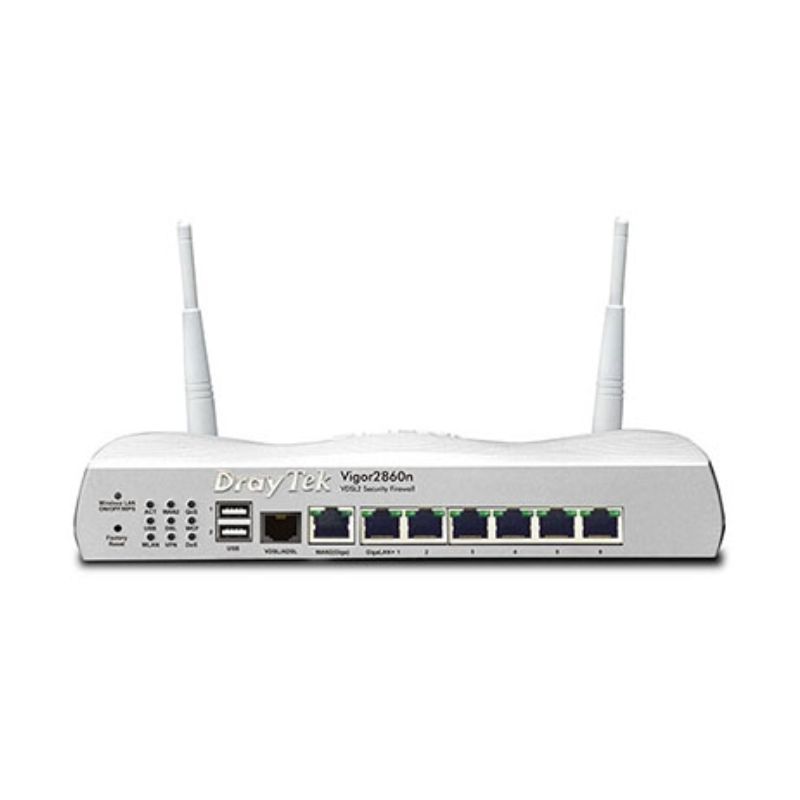 Bộ định tuyến tường lửa Draytek Vigor 2860  VDSL/ADSL + FTTH Router Firewall và Router Load Balancing