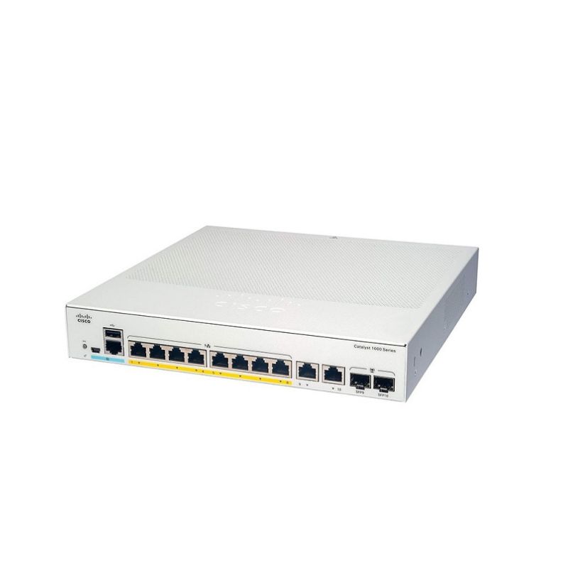 Thiết bị chuyển mạch Switch Cisco Catalyst 1000 with 8 Ports PoE+ 120W, 2 GE Combo Uplink (C1000-8FP-2G-L)