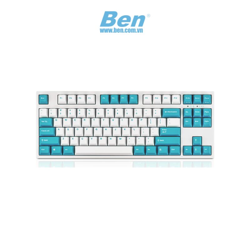 Bàn phím cơ LEOPOLD FC750RBT White Mint Silent Red Switch ( USB C + Bluetooth 5.1 )