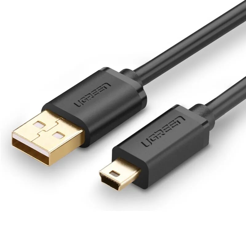 Cáp Mini USB to USB 2.0 m? vàng dài 1,5m chính hãng Ugreen 10385