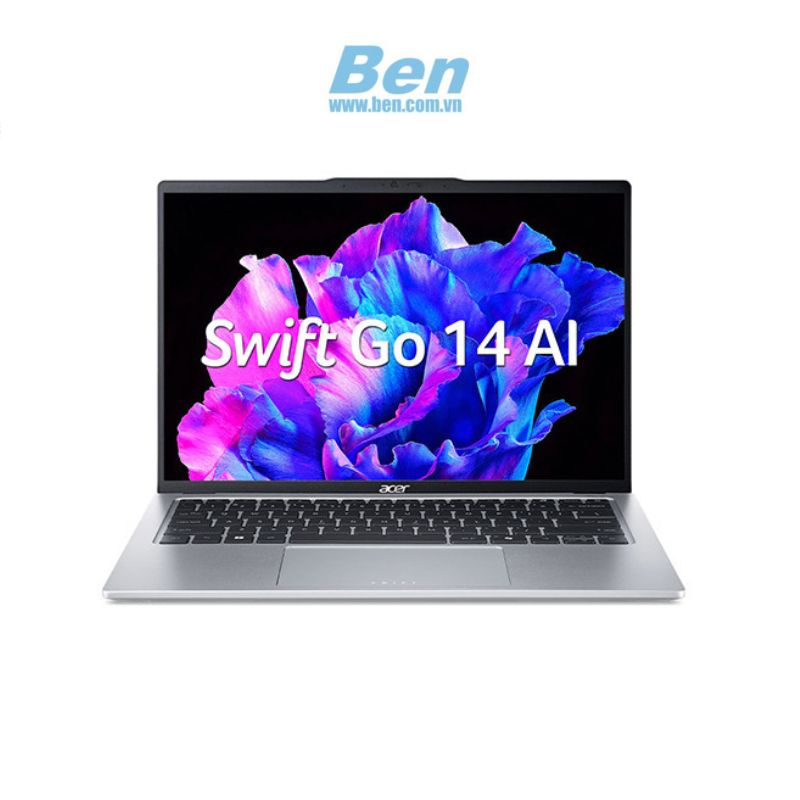 Laptop Acer Swift Go AI 2024 Gen 2 SFG14-73-71ZX ( NX.KSLSV.002 ) | Bạc | Intel Core Ultra 7 155H | RAM 16GB | 512GB SSD | Intel Arc Graphics | 14 inch 2.8K | Win 11 | 1Yr