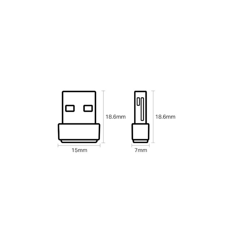 Card mạng không dây TP-Link USB Archer T2U Nano ( Chuẩn AC | AC600Mbps | Bluetooth 4.2 )