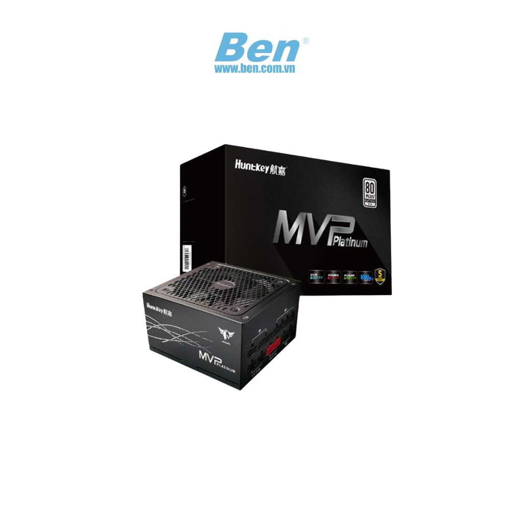 Nguồn máy tính Huntkey MVP P1000 (1000W/ 80 Plus Platinum/ Full-Modular/ ATX/ Đen)