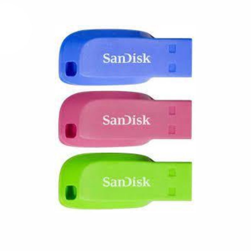 Thiết bị lưu trữ USB 16GB SanDisk Cruzer Blade USB Flash Drive/ Blue/Green/Pink (SDCZ50C-016G-B46T)