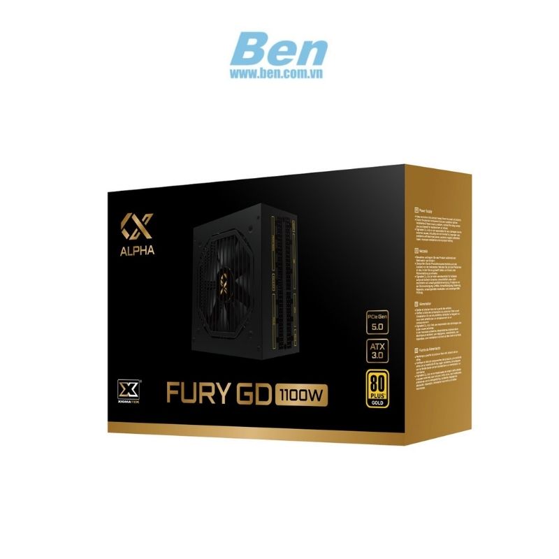 Nguồn máy tính XIGMATEK FURY GD 1100W (EN40535) - 80 PLUS GOLD