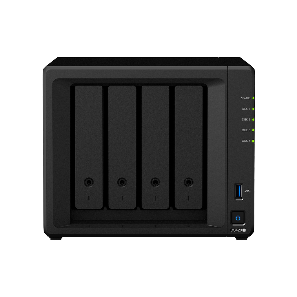 Thi?t b? Nas DS420+/ ntel Celeron J4025 2-core 2.0 GHz, burst up to 2.9 GHz/  2 GB DDR4 / 4 x 3.5 or 2.5 SATA HDD/SSD/  2 x M.2 2280 NVMe SSD /2 x USB 3.0 port