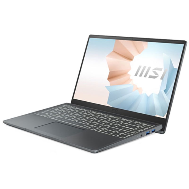 Laptop MSI Modern 14 B11MOU-1065VN/ Xám/ Intel Core i7-1195G7 (upto 5.0Ghz, 12MB)/ RAM 8GB/ 512GB SSD/ Intel Iris Xe Graphics/ 14inch FHD/ Win 11H/ 1Yr