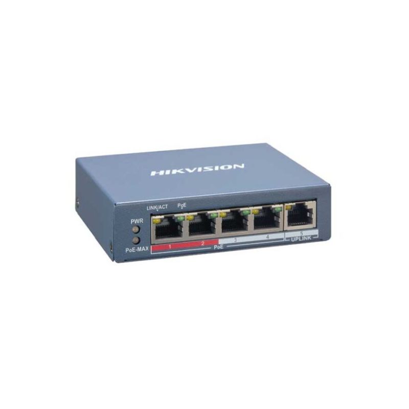 Thiết bị mạng Switch POE 4 Port Fast Ethernet Smart Hikvision DS-3E1105P-EI
