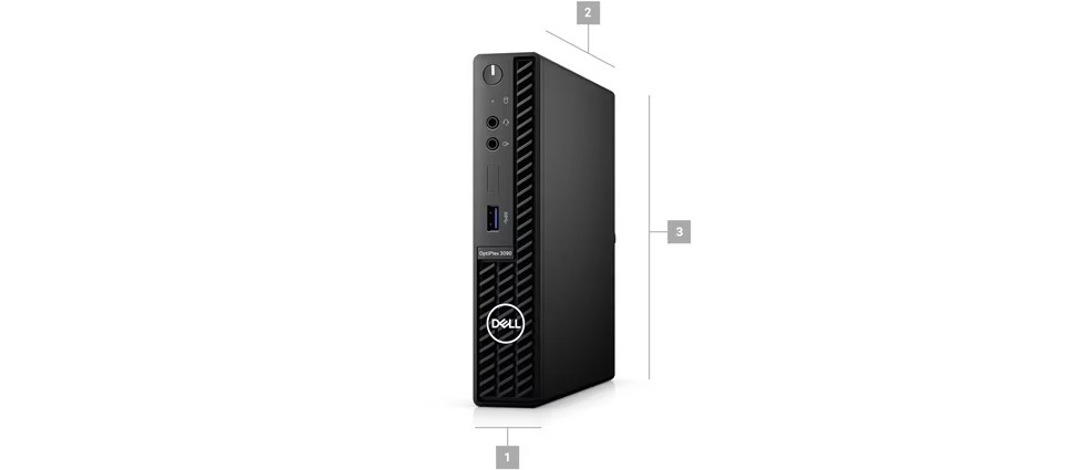 Máy tính để bàn Dell Optiplex 3090 Micro (42OC390004)/ Intel Core i5- 10500T (upto 3.8GHz, 12MB) /  RAM 4GB/ 1TB HDD/ Intel Q470 Chipset/ WF BT/ K&M/ Ubuntu Linux 20.04/ 3Yrs 