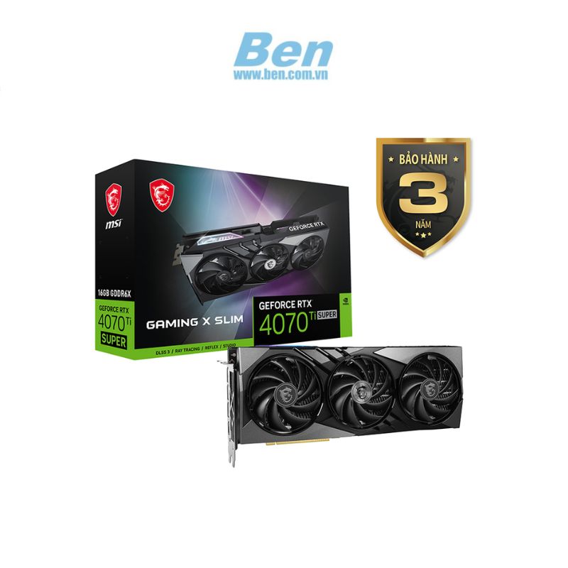 VGA MSI GeForce RTX 4070 Ti SUPER 16G GAMING X SLIM GDDR6X