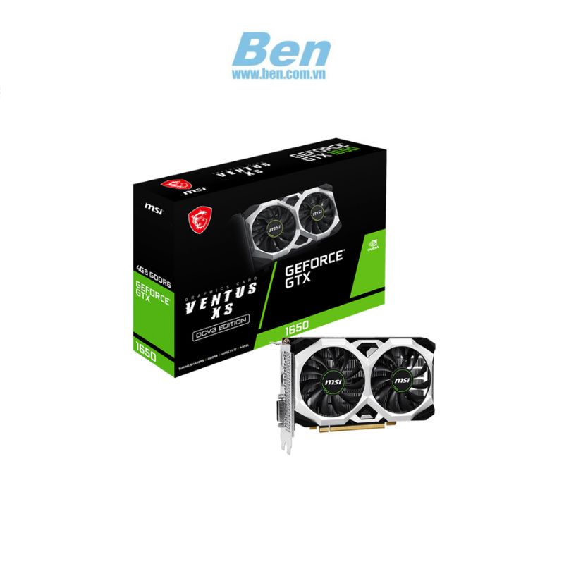 Card màn hình VGA MSI GeForce GTX 1650 4GB DDR6 VENTUS XS OCV3