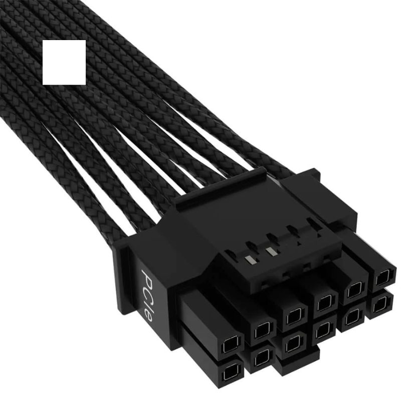 Dây cáp nguồn Corsair Premium Individually Sleeved 12+4pin PCIe Gen 5 12VHPWR 600W cable(CP-8920331)/ Type 4/ Black/ 2Yrs