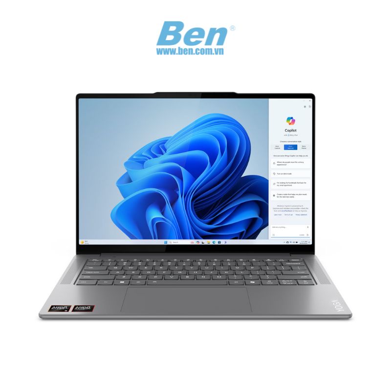 Laptop Lenovo Yoga Pro 7 14ASP9  ( 83HN0022VN ) | Xám | AMD Ryzen AI 9 365 | Ram 32GB | 1TB SSD | AMD Radeon 880M Graphics | 14.5 inch 2.8K 120Hz | 4 Cell |  Win11 SL | Office H & ST | 2Yrs