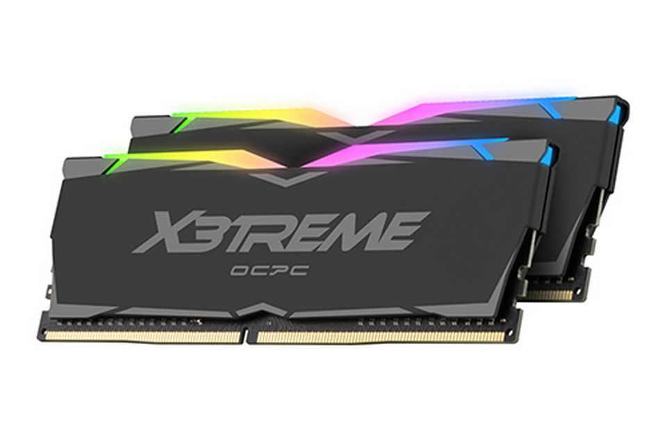 Bộ nhớ trong máy tính để bàn OCPC DDR4 X3treme Aura RGB 3200 C16 32GB 16GB*2 MMX3A2K32GD432C16 (màu đen)