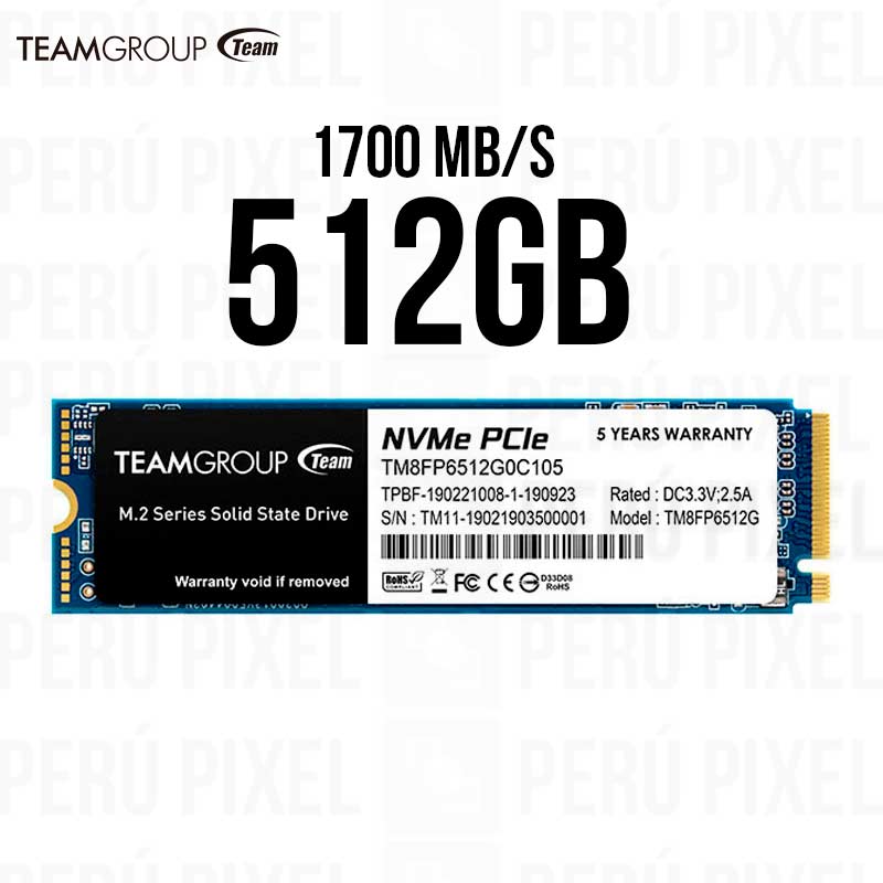 Ổ cứng cắm trong SSD Team M2-2280 PCIE Gen3x4 MP33 512GB ( TM8FP6512G0C101 )