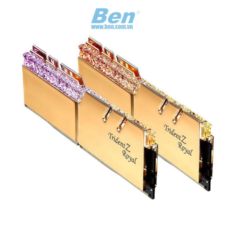 Ram PC G.SKILL Trident Z Royal Gold RGB 32GB DDR4 3200MHz (8GBx4) F4-3200C16Q-32GTRG