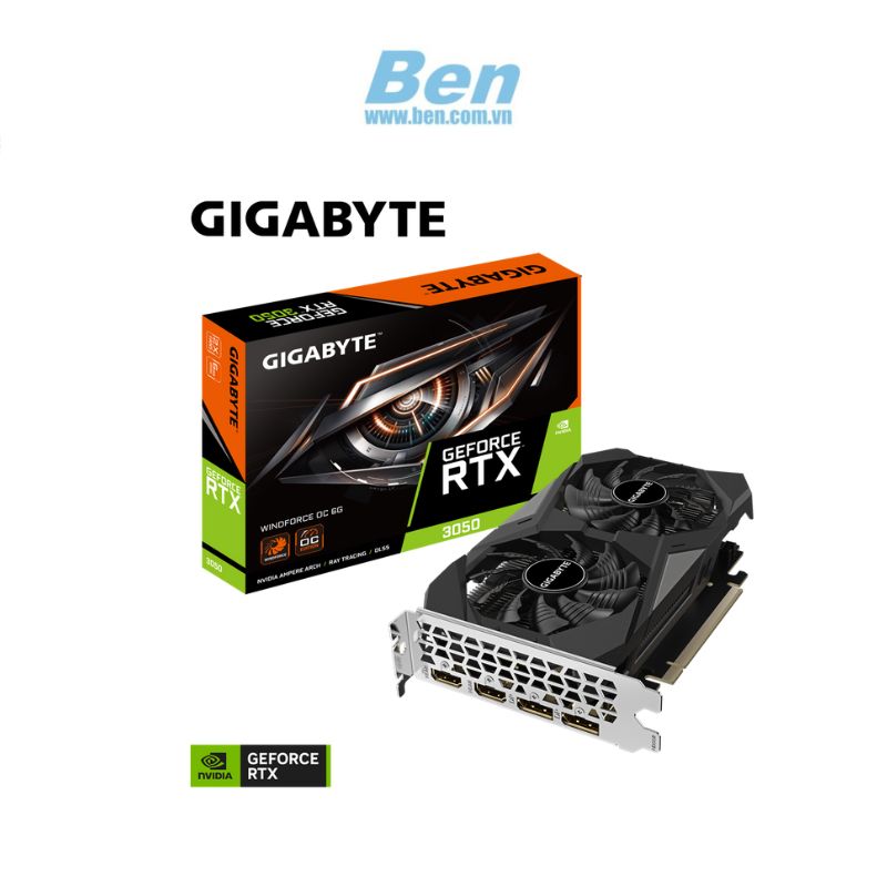 Card Màn Hình Gigabyte Rtx 3050 Windforce 6Gb Oc