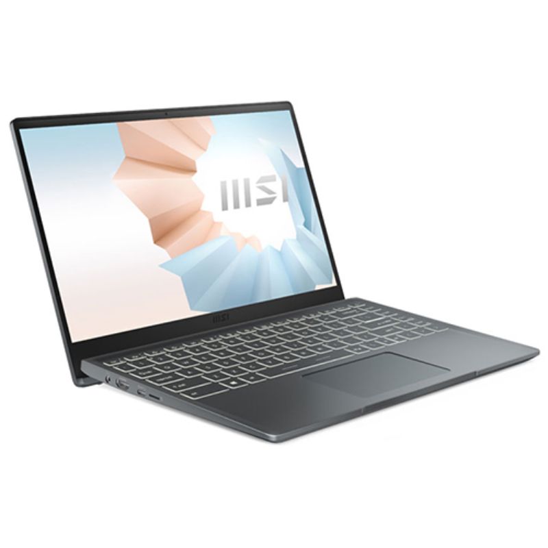 Laptop MSI Modern 14 B11MOU-1065VN/ Xám/ Intel Core i7-1195G7 (upto 5.0Ghz, 12MB)/ RAM 8GB/ 512GB SSD/ Intel Iris Xe Graphics/ 14inch FHD/ Win 11H/ 1Yr