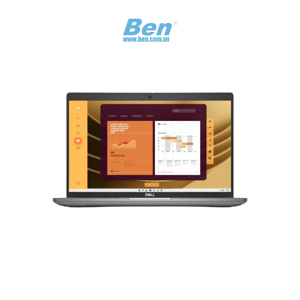 Laptop Dell Latitude 5450  | Đen | Intel Core Ultra 5 125U | RAM 16GB | 512GB SSD | Intel Graphics | 14.0 inch FHD IPS | Pin 3 cell 42Wh | WF6E + BT5.3 | Ubuntu 22.04 | Backlit Keyboard | 3Yrs ProSupport