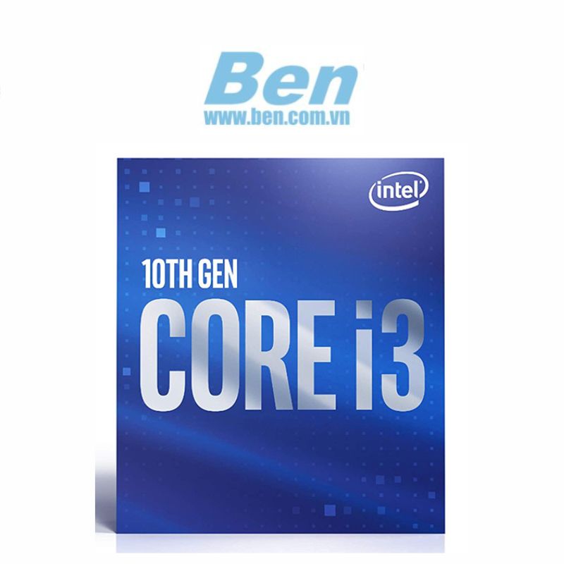 Bộ vi xử lý CPU Intel Core i3-10100F (3.6GHz turbo up to 4.3Ghz, 4 nhân 8 luồng, 6MB Cache, 65W) - Socket Intel LGA 1200