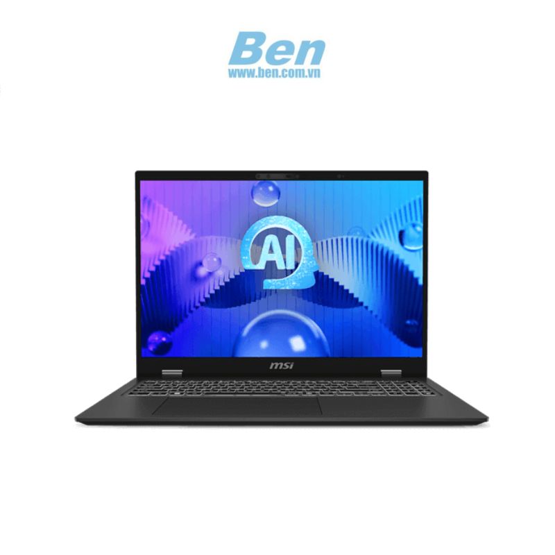 Laptop MSI Prestige 16 AI Studio B1VFG 082VN | Xám | Intel Core Ultra 9 185H | Ram 32GB | 1TB SSD | Nvidia Geforce  RTX 4060 | 16 inch UHD+ OLED | Win 11 | 2Yrs