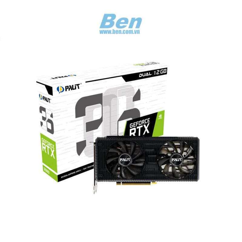 Card màn hình Palit GeForce RTX 3060 Dual 12Gb GDDR6