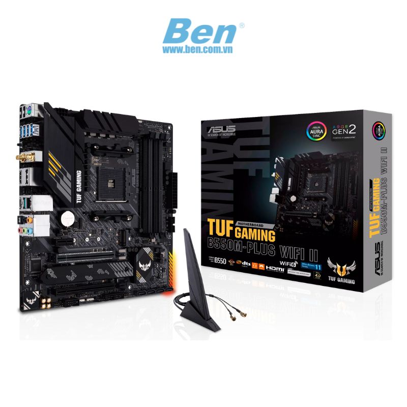 Mainboard ASUS TUF GAMING B550M-PLUS WIFI II ( AM4 | M-ATX | 4 khe ram DDR4 )