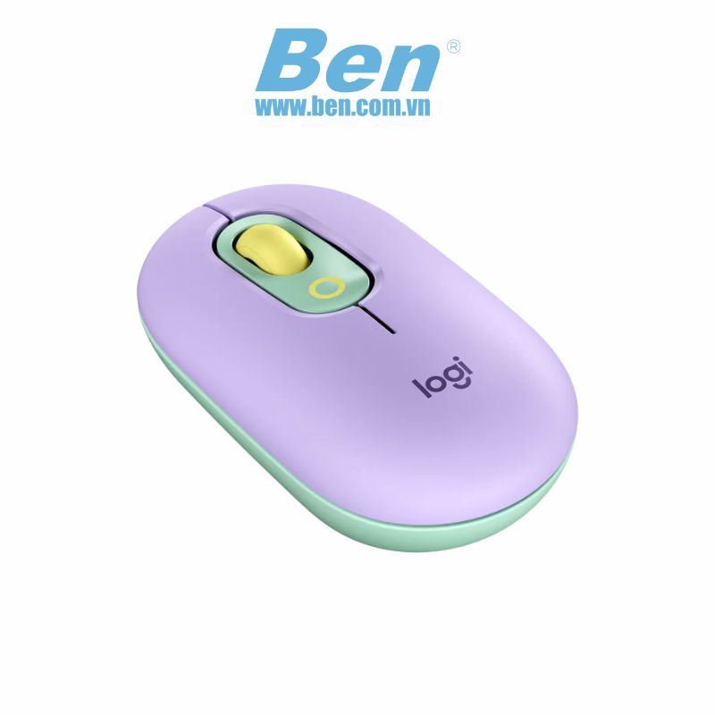 Chuột không dây Logitech Pop Emoji LAVENDER (USB/Bluetooth/Tím)