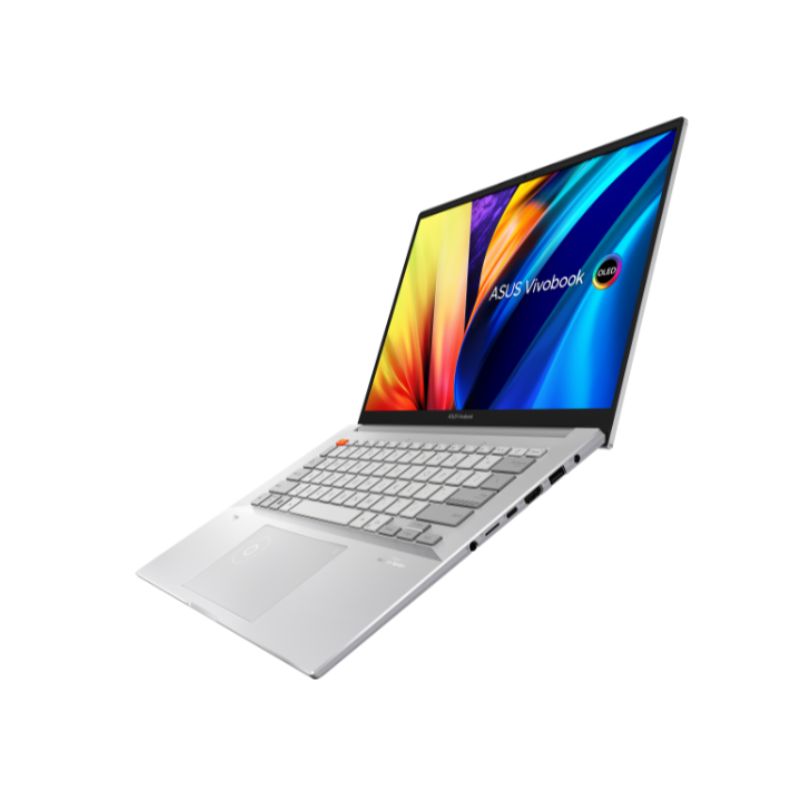 Laptop Asus VivoBook Pro N7401Z (N7401ZE-M9028W)/ Bạc/ Intel Core i7-12700H (up to 4.7Ghz, 24MB)/ RAM 16BG DDR5/ SSD 512GB/ Nvidia GeForce RTX 3050Ti 4GB GDDR6/ 14.5 inch 2.8K OLED/ 3Cell 70WHrs/ Win 11SL/ 2Yrs