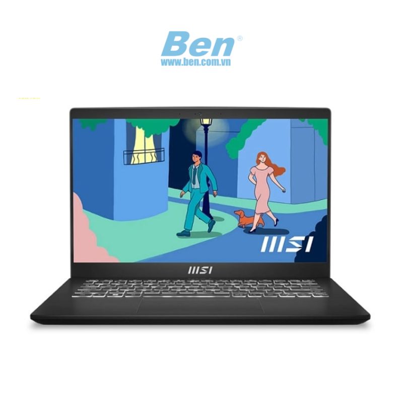 Laptop Msi Modern 14 C12M ( 241Vn ) | Đen | Intel Core I7 - 1255U | Ram 8Gb | 512Gb Ssd | 14 Inch Fhd | Intel Iris Xe Graphics | Win11H | 2Yrs