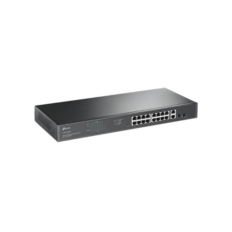 Thiết bị chia mạng TP-Link 18-Port Gigabit Easy Smart Switch with 16-Port PoE+ TL-SG1218MPE
