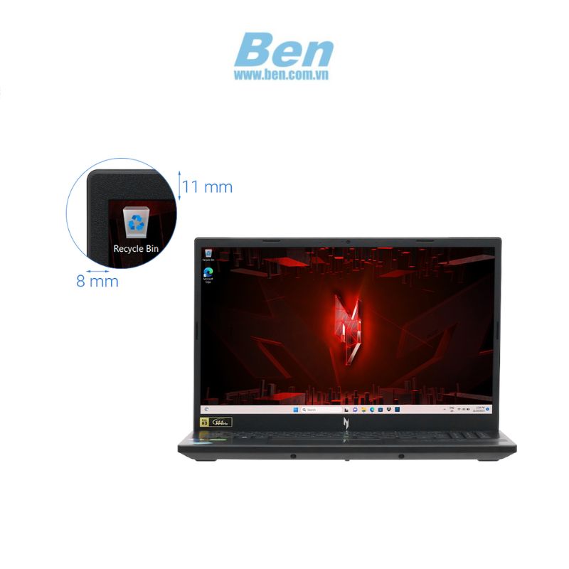 Laptop Acer Gaming Nitro V ANV15 51 57B2 (NH.QN8SV.001) | Core i5 13420H/Ram 8GB / SSD 512GB / 6GB RTX4050 / 15.6 inch FHD 144Hz / Win11