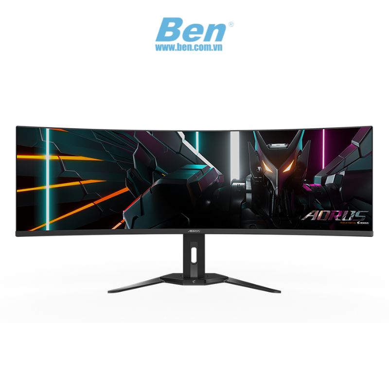 Màn hình Cong Gaming Gigabyte Aorus CO49DQ | 49 inch DQHD | VA | 144Hz | Type C + USB 3.0 + HDMI + DP | 0.03 ms | 3Yrs