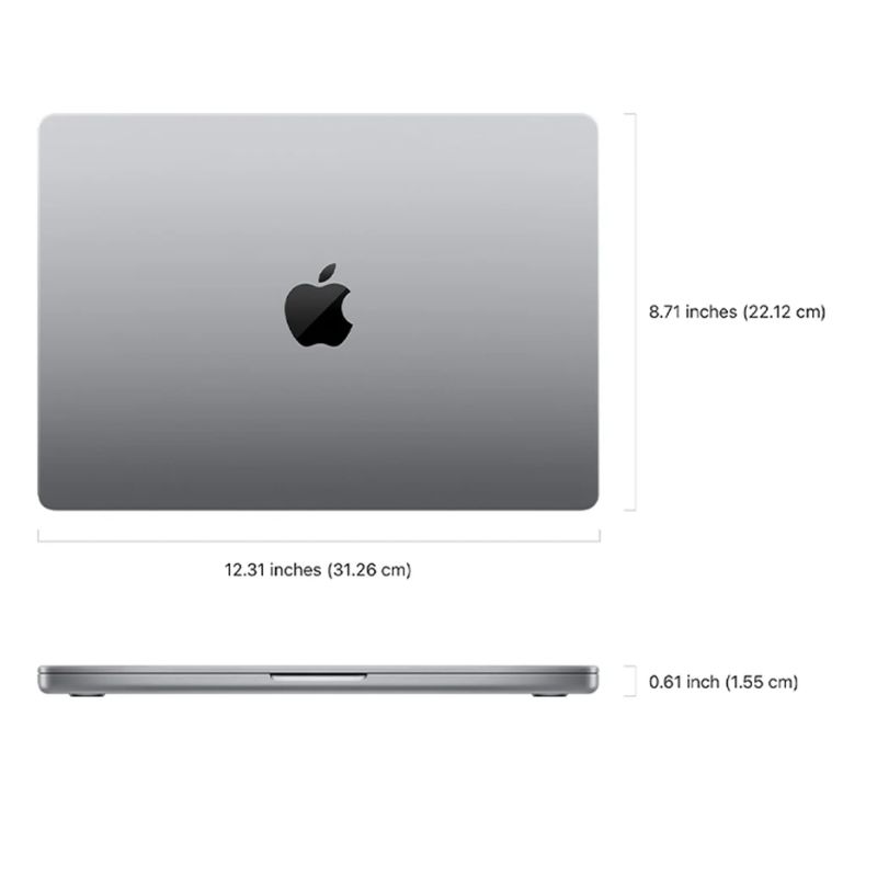 Laptop Apple Macbook Pro MPHJ3SA/A/ Bạc/ M2 Chip/ 12 Core CPU/ 19 Core GPU/ RAM 16GB/ 1TB SSD/ 14 inch/ Mac OS/ 1Yrs